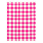 Heißes Rosa-Gingham-/Büffel-Karo-Tischdecke Tischdecke (Vorderseite)