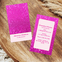 Heißes Rosa Glitter Glam Branding