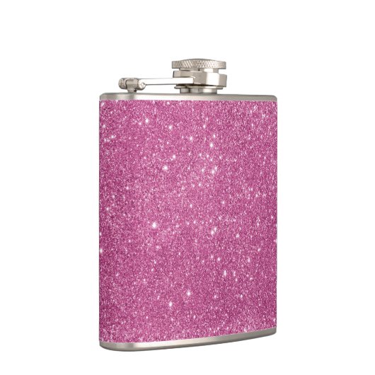 Heißes Rosa-Glitzer-Glitzern Flachmann (Rechts)