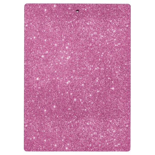 Heißes Rosa-Glitzer-Glitzern Klemmbrett (Rückseite)