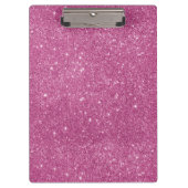 Heißes Rosa-Glitzer-Glitzern Klemmbrett (Vorderseite)