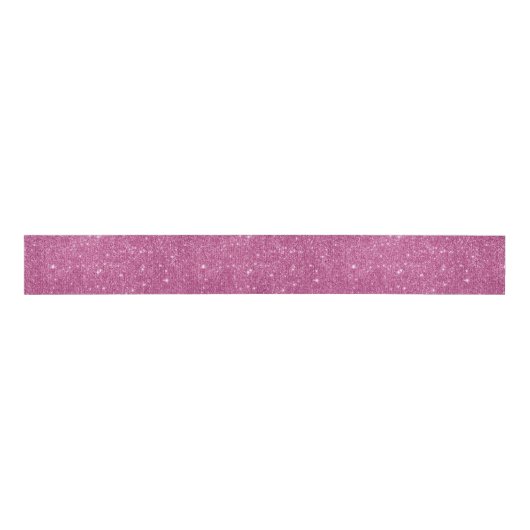 Heißes Rosa-Glitzer-Glitzern Ripsband (Vorderseite)