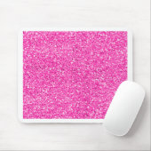 Heißes Rosa-Glitzer Mousepad (Mit Mouse)