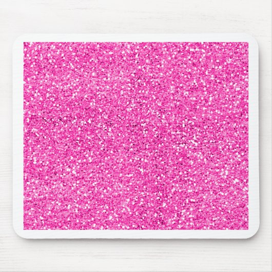 Heißes Rosa-Glitzer Mousepad (Vorne)