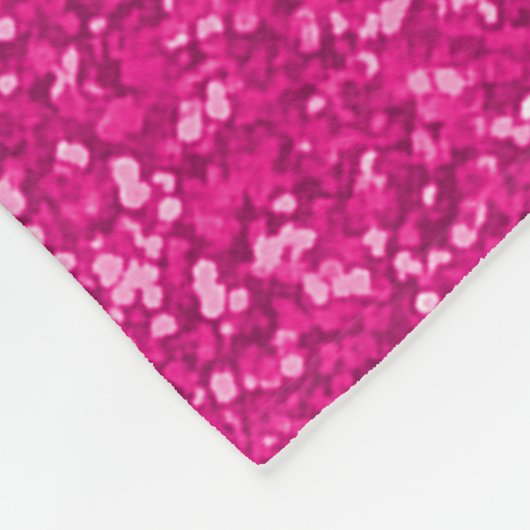 Heißes Rosa-GoldGlitzer-hohes Fleecedecke (Ecke)