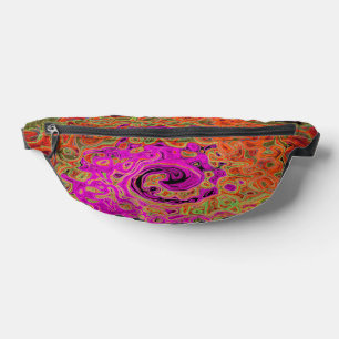 Heißes Rosa Groovy Abstrakter Retro Flüssigkeitswi Bauchtasche