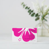 Heißes Rosa-Hibiskus Visitenkarte (Stehend Vorderseite)