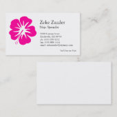 Heißes Rosa-Hibiskus Visitenkarte (Vorne/Hinten)