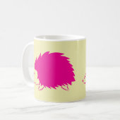 Heißes Rosa-Igel Kaffeetasse (Vorderseite Links)