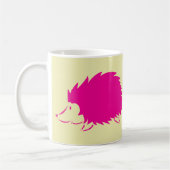 Heißes Rosa-Igel Kaffeetasse (Links)