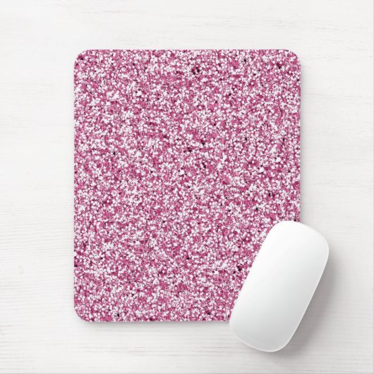Heißes Rosa-Imitat-Glitzer Girly Bling Mousepad (Mit Mouse)