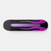 Heißes Rosa-lila Flamme FutureRetro Plattform Skateboard (Horizontal)