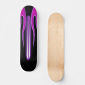 Heißes Rosa-lila Flamme FutureRetro Plattform Skateboard (Vorderseite)