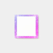 Heißes Rosa-lila Post-it Klebezettel (Vorderseite)