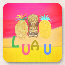 Heißes Rosa Luau Getränkeuntersetzer