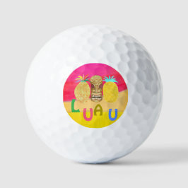 Heißes Rosa Luau Golfball