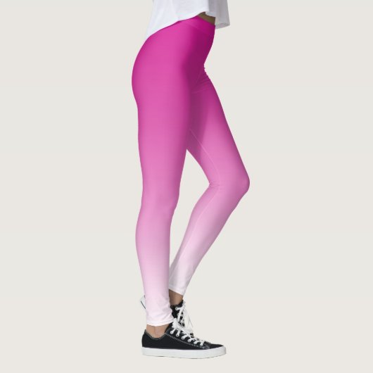 Heißes Rosa Ombre ganz über Druck-Leggings Leggings (Rechts)