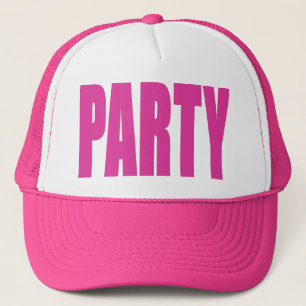 Heißes Rosa-Party-Hut Truckerkappe