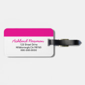 Heißes Rosa-Punkte u. drehen Reinfall-Gepäck-Umbau Gepäckanhänger (Rückseite horizontal)