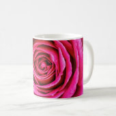 Heißes Rosa-Rose Kaffeetasse (VorderseiteRechts)
