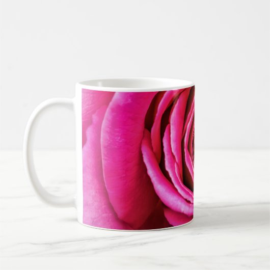 Heißes Rosa-Rose Kaffeetasse (Links)