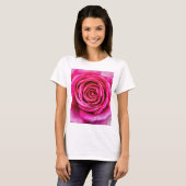 Heißes Rosa-Rose T-Shirt (Vorne ganz)