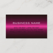 Heißes Rosa-rostfreies Metall beruflich Visitenkarte (Rückseite)