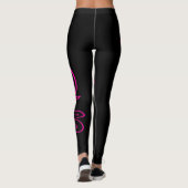 Heißes Rosa-Schmetterlings-Leggings Leggings (Rückseite)