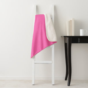 Heißes Rosa Sherpadecke