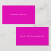 Heißes Rosa-Trend-Neonfarbpersonalisierte Karte (Vorne/Hinten)