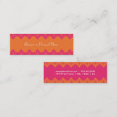 Heißes Rosa-u. Mandarine-Spitze-dünne Karte (Vorne/Hinten)