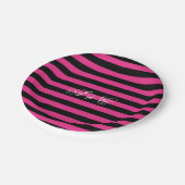 Heißes Rosa-u. Pappteller (Schrägansicht)