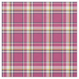 Heißes Rosa-und Marine-Blau-Mode kariert Stoff