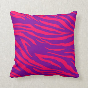 Heißes Rosalila Zebra-Druck-Couchthrow-Kissen Kissen