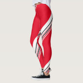 Heißes rotes Streifenmuster anzüglich Leggings (Links)