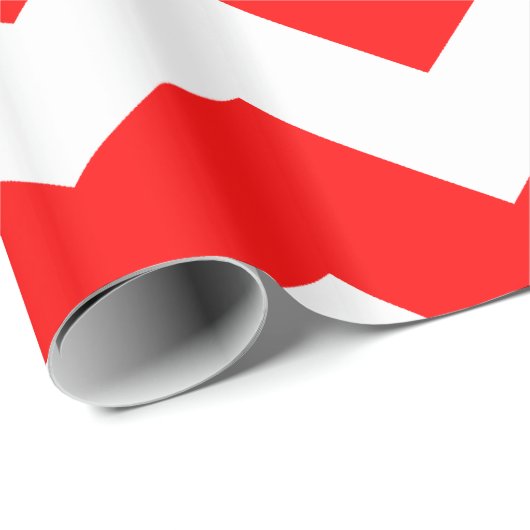 Heißes rotes Zickzack Verpackungs-Papier Geschenkpapier (Rolleneckpunkt)