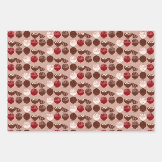 Heißes Schokoladenfutter Geschenkpapier Set (Vorderseite 2)