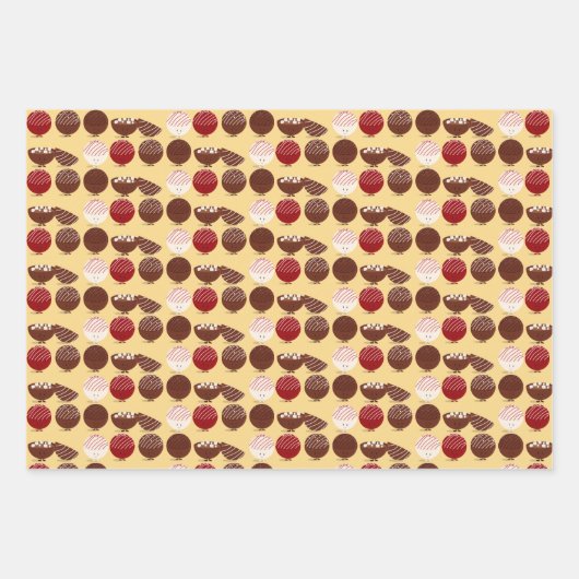 Heißes Schokoladenfutter Geschenkpapier Set (Vorderseite 2)