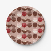 Heißes Schokoladenfutter Pappteller (Vorderseite)