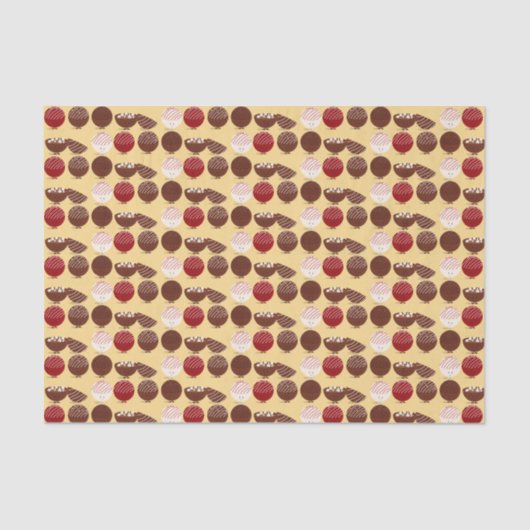 Heißes Schokoladenfutter Seidenpapier (Vorderseite)