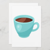 heißes Schokoladengetränk Einladung (Vorne/Hinten)