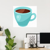 heißes Schokoladengetränk Poster (Heimbüro)