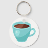 heißes Schokoladengetränk Schlüsselanhänger (Rückseite)