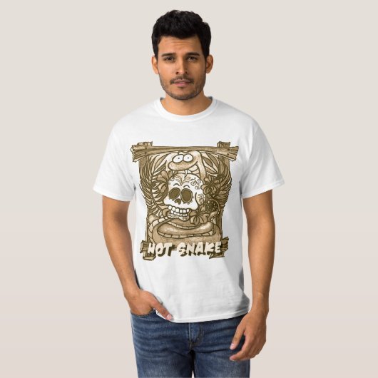 HEISSES SNAKE2sepia T-Shirt (Vorne ganz)