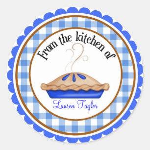 Heißes Torten-Backen, das Küchen-Aufkleber kocht Runder Aufkleber