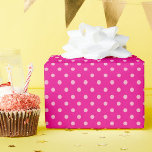 Heißes und hellrosa Punkte Geschenkpapier