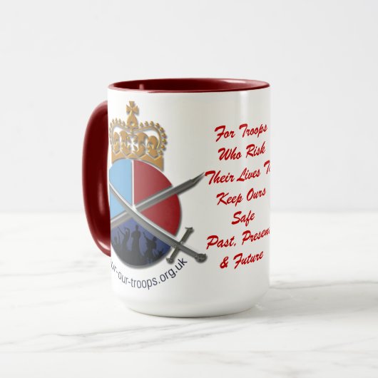 HEISSES Wecker-Tassen-Rot Tasse (Vorderseite Links)