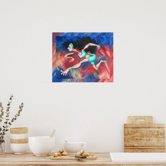 heißes Wetter Poster (Küche)