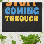 Heißes Zeug, das durch den Spaß kommt Geschirrtuch (Gefaltet)