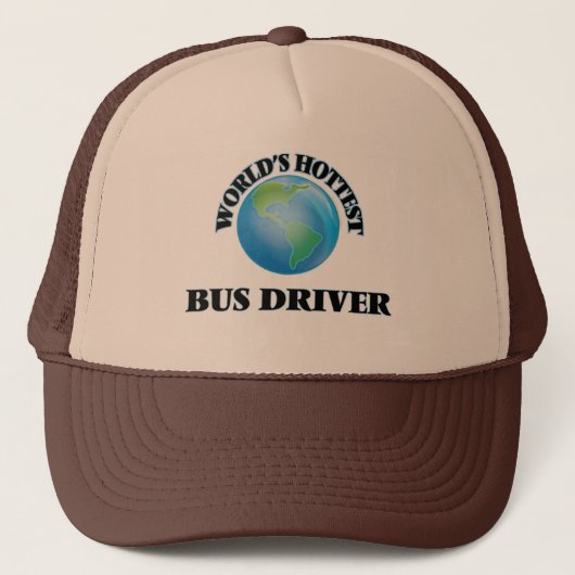 Heißester Bustreiber der Welt Truckerkappe (Vorderseite)